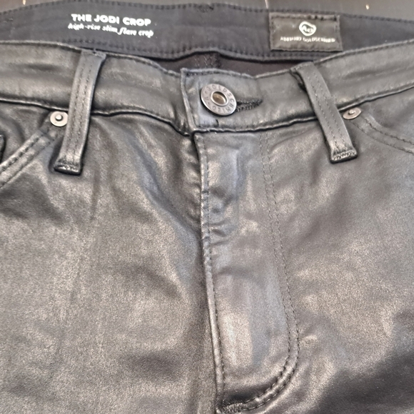 AG Adriano Goldschmied Black Jodi High-Rise Cropped Jeans   Size 27 - Picture 2 of 7